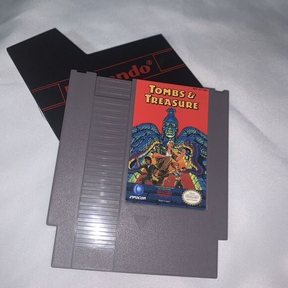 Vintage Video Game Tombs & Treasure (Nintendo NES 1991) Authentic Collectible - Picture 5 of 10